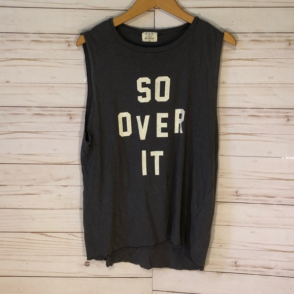 Project Social T Tops - Project Social 💕 “So Over It” Muscle Tee